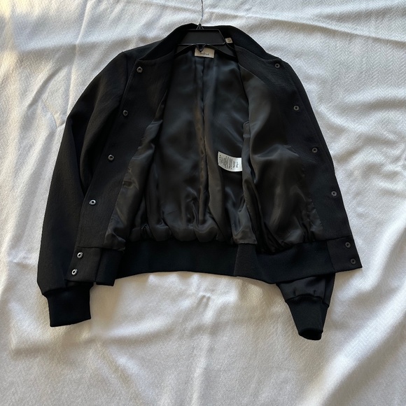 Wilfred Bomber Jacket with Bird Embroidery, Size XS, Black (RARE) - Picture 8 of 14